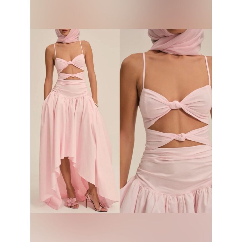 For Love & Lemons Susannah High-Low Maxi Dress